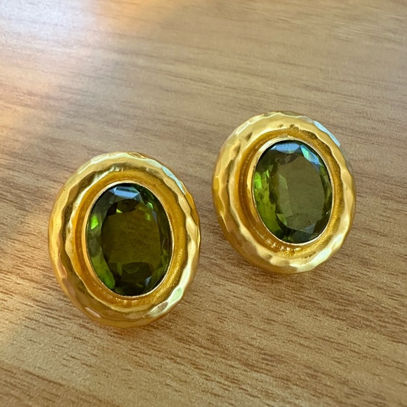 Tuckernuck Valere Green Tourmaline Quartz Paros Earrings - Picture 3 of 4